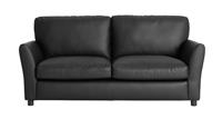 Argos Home Aleeza Faux Leather 3 Seater Sofa - Black