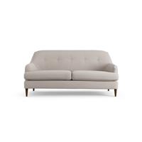 Habitat Frome Fabric 2 Seater Sofa - Stone - Dark Leg