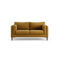 Habitat Newington Fabric 2 Seater Sofa - Gold - Dark Leg