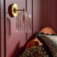 Habitat x Morris & Co. Glass & Brass Cloche Wall Light