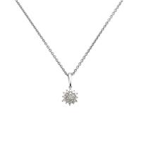 Revere Sterling Silver 0.08ct tw Diamond Pendant Necklace