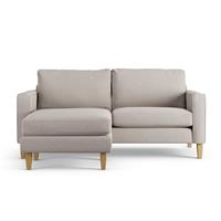 Habitat Flint Fabric Reversible 3 Seater Corner Sofa - Stone
