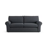 Habitat Molton Fabric 3 Seater Sofa - Charcoal