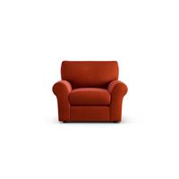 Habitat Molton Velvet Armchair - Burnt Orange