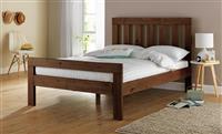Argos Home Chile Small Double Wooden Bed Frame - Dark Wood