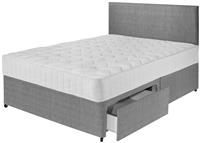 Argos Home Elmdon Double Deep Ortho 2 Drawer Divan - Grey