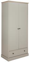 Argos Home Kensington 2 Door 1 Drawer Wardrobe - Grey & Oak.