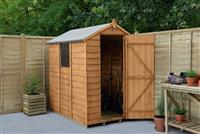 Forest Garden Overlap Apex Garden Shed - 6 x 4ft