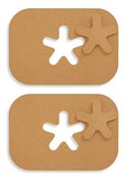 Designed by Sebastian Conran 2pc Cork Placemat & Coaster Set