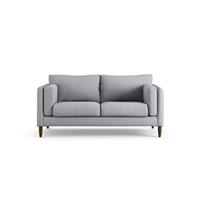 Habitat Newington Fabric 2 Seater Sofa - Grey - Dark Leg