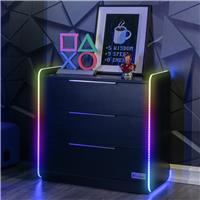 X Rocker Electra 3 Drawer Chest - Black