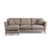 Habitat Lomond Left Hand Corner Sofa - Mocha - Ash Leg