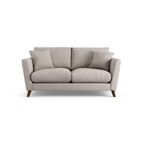 Habitat Lomond Fabric 2 Seater Sofa - Stone - Dark Leg