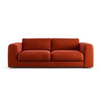 Habitat Ayr Velvet 4 Seater Sofa - Burnt Orange