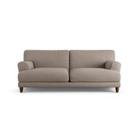 Habitat Askem Fabric 3 Seater Sofa - Mocha - Dark Leg