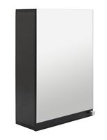 Argos Home Prime Single Mirrored Wall Cabinet - Black