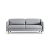 Habitat Turnmil Fabric 3 Seater Sofa - Grey - Ash Leg