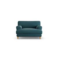 Habitat Askem Fabric Cuddle Chair - Teal - Ash Leg