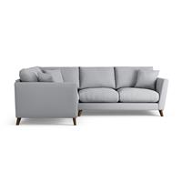 Habitat Lomond Left Hand Corner Sofa - Grey - Dark Leg