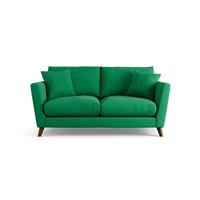 Habitat Lomond Fabric 2 Seater Sofa - Green - Dark Leg