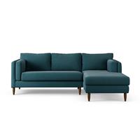 Habitat Newington Right Hand Corner Sofa - Teal - Dark Leg