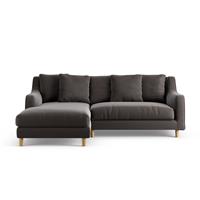Habitat Swift Left Hand Corner Sofa - Grey - Ash Leg