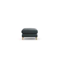 Habitat Lomond Fabric Footstool - Charcoal - Ash Leg