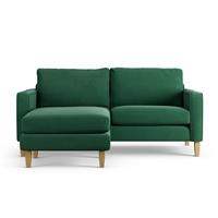 Habitat Flint Fabric Reversible 3 Seater Corner Sofa - Green