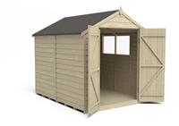 Forest Garden Overlap Double Door Apex Shed - 8 x 6ft