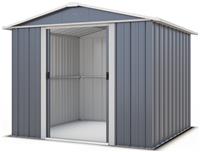 YardMaster Castleton Metal Apex Garden Shed - 8 x 7ft