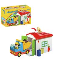 PLAYMOBIL 71686 JUNIOR:Construction Truck and Sorting Garage