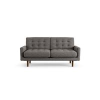 Habitat Fenner Fabric 2 Seater Sofa - Charcoal - Dark Leg