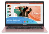 ASUS E410 14in 4GB 128GB Laptop -Pink + Microsoft 365 Bundle