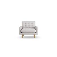 Habitat Fenner Fabric Armchair - Natural - Ash Leg