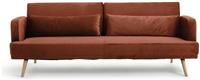 Habitat Andy Velvet Clic Clac Sofa Bed - Rust