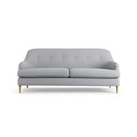 Habitat Frome Fabric 3 Seater Sofa - Grey - Ash Leg