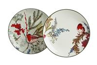 Argos Home Robin Set of 4 Side Plates - Red