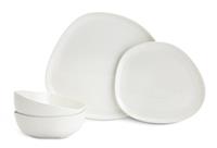 Habitat x Scion 12 Piece Stoneware Dinner Set - White