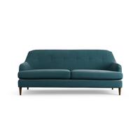 Habitat Frome Fabric 3 Seater Sofa - Teal - Dark Leg