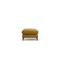 Habitat Lomond Fabric Footstool - Gold - Dark Leg