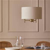 Argos Home Candelabra Steel Pendant Light - Brass & Natural