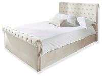Aspire Chesterfield Superking Ottoman Bed Frame - Natural