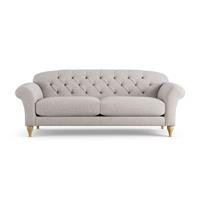 Habitat Brooker Fabric 4 Seater Sofa - Natural - Ash Leg