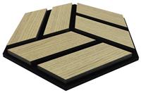 Kraus Acoustic Pale Oak Hex Wall Panel