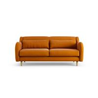 Habitat Turnmill Fabric 2 Seater Sofa - Orange - Ash Leg