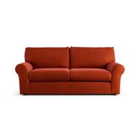 Habitat Molton Velvet 3 Seater Sofa - Burnt Orange
