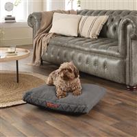 Paws For Slumber Sherpa Silver Pet Bed-Small
