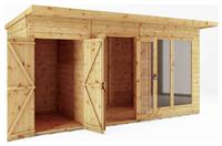 Mercia Maine Summerhouse with Side Shed - 14 x 6ft