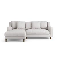 Habitat Swift Left Hand Corner Sofa - Natural - Dark Leg