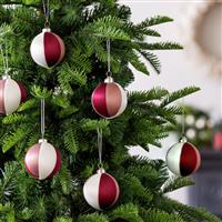 Argos Home Pack of 6 String Wrap Christmas Baubles